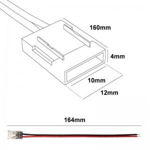 Connecteur d'angle 90° pour ruban LED unicolore