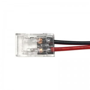 Connecteur 8mm pour ruban LED sans soudure: click + câble + jack - ®