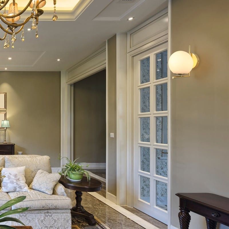 Lampe murale boule de cristal "Margaret" Lampe murale boule de cristal "Margaret"