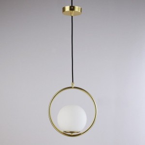 Lampe suspendue boule de cristal