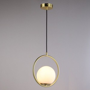 Lampe suspendue boule de cristal "KATE"