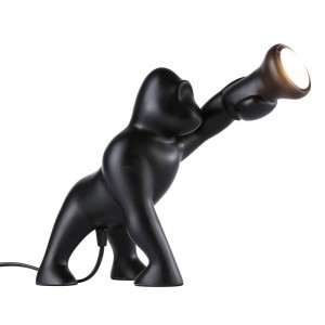 Lampe de table gorille en résine "Orangutan"