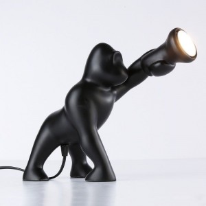 Lampe de table gorille en résine "Orangutan"