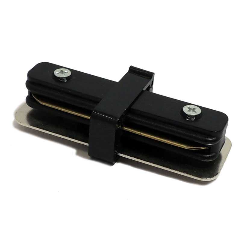 Connecteur rigide droit rail monophasé