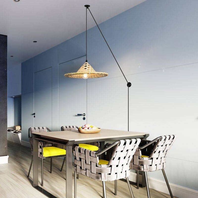 Suspension en bambou avec prise "NONA" Suspension en bambou avec prise "NONA"