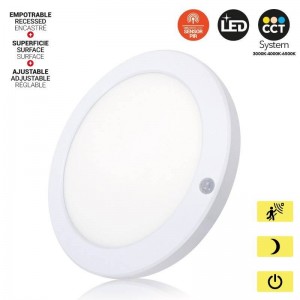 Plafonnier LED 18 W – capteur de mouvement PIR + CCT