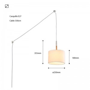 Lampe suspendue avec prise "Class"