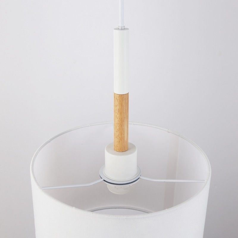 Suspension bois et blanc Suspension bois et blanc