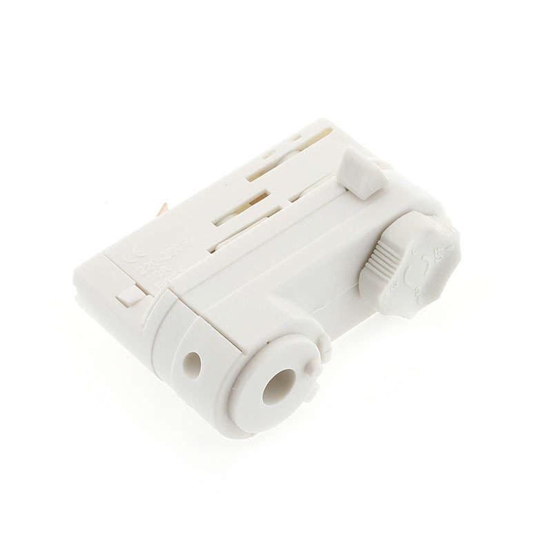 Adaptateur Pour Rail D'alimentation Triphasé Beneito Faure BF3371-V2 – Blanc, Pour Suspension Ou Spot, Installation Facile