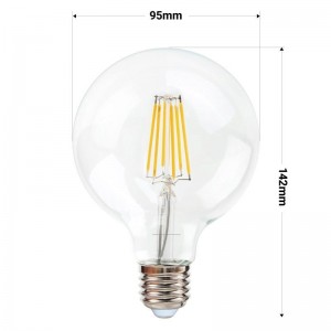 Ampoule à filament LED G95 E27 8W