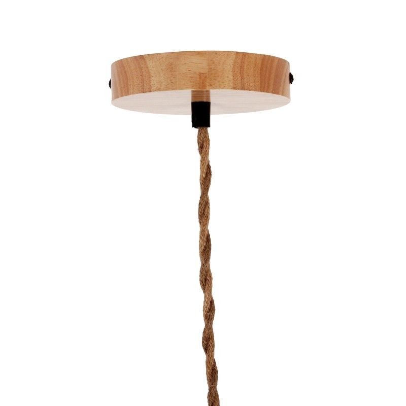 Suspension en bois pour ampoule E27 130cm