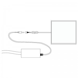 Panneau LED plat encastré 60X60 cm - driver PHILIPS - 44W - UGR19