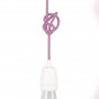 lampe cable rose