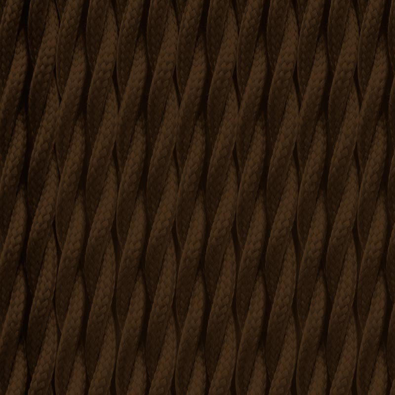 Câble tressé marron