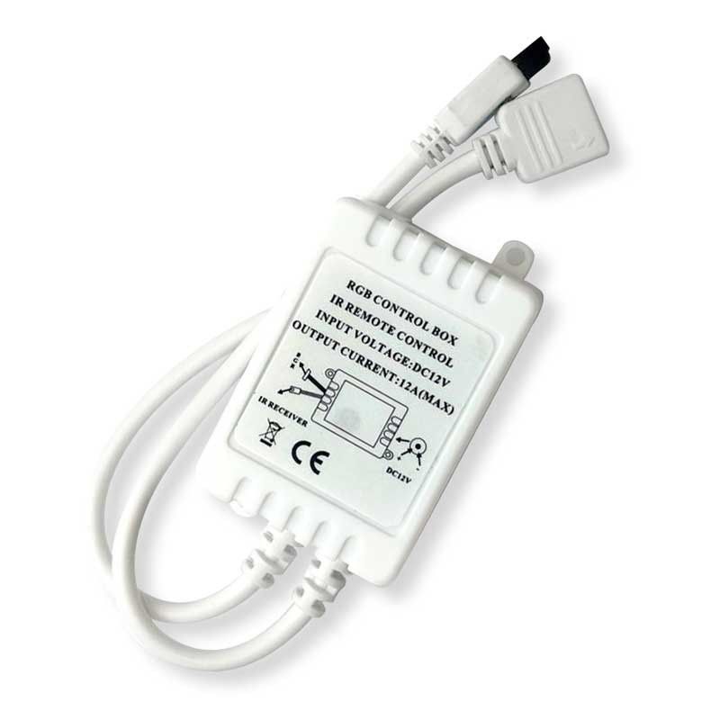 Contrôleur de bande LED RVB 2 Amp par canal, télécommande IR 24 touches Contrôleur de bande LED RVB 2 Amp par canal, télécommande IR 24 touches