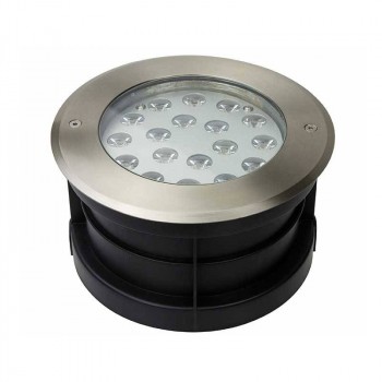 Spot de sol encastrable LED Blanc chaud IP67 18W 12V Spot de sol encastrable LED Blanc chaud IP67 18W 12V