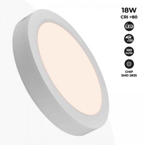 Plafonnier à LED en saillie 18W Haute Efficacité