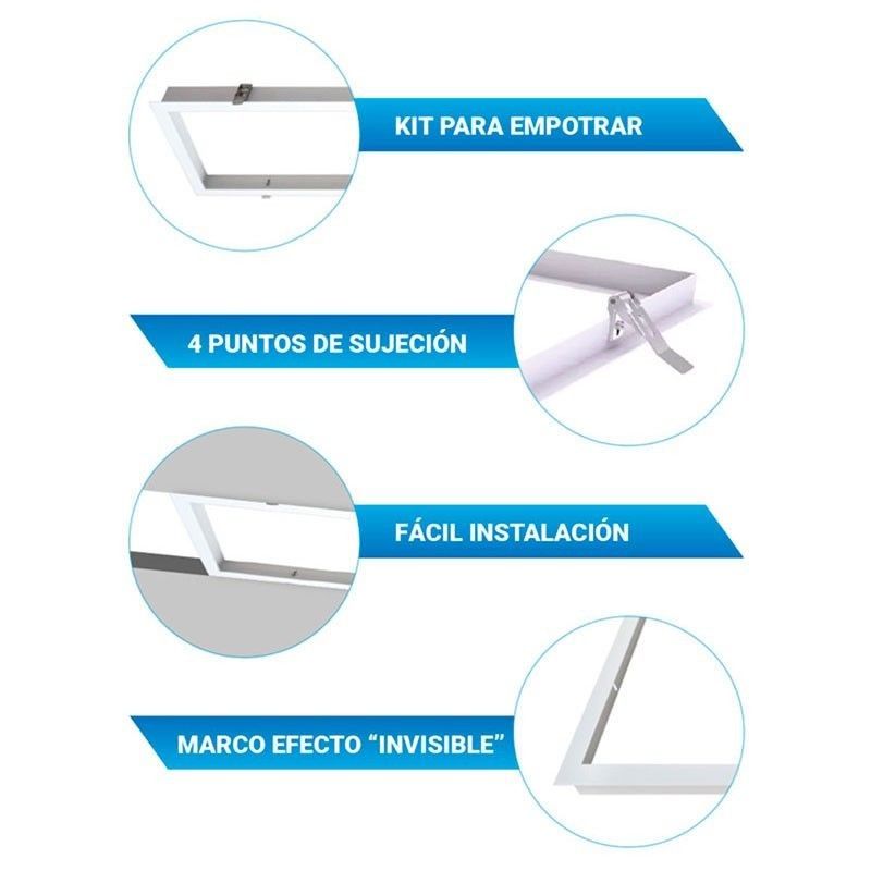 Panneau LED RGBW + CCT encastré 60x60cm 40W WIFI Smart avec KIT Panneau LED RGBW + CCT encastré 60x60cm 40W WIFI Smart avec KIT