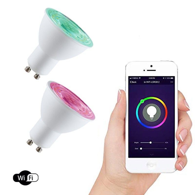 Ampoule GU10 télécommandée par smartphone Ampoule GU10 télécommandée par smartphone