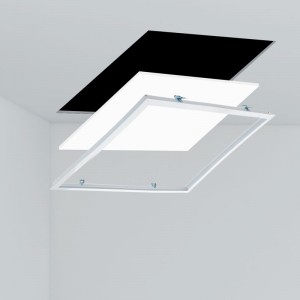 Panneau LED 60X60cm avec kit encastrable 44W UGR18