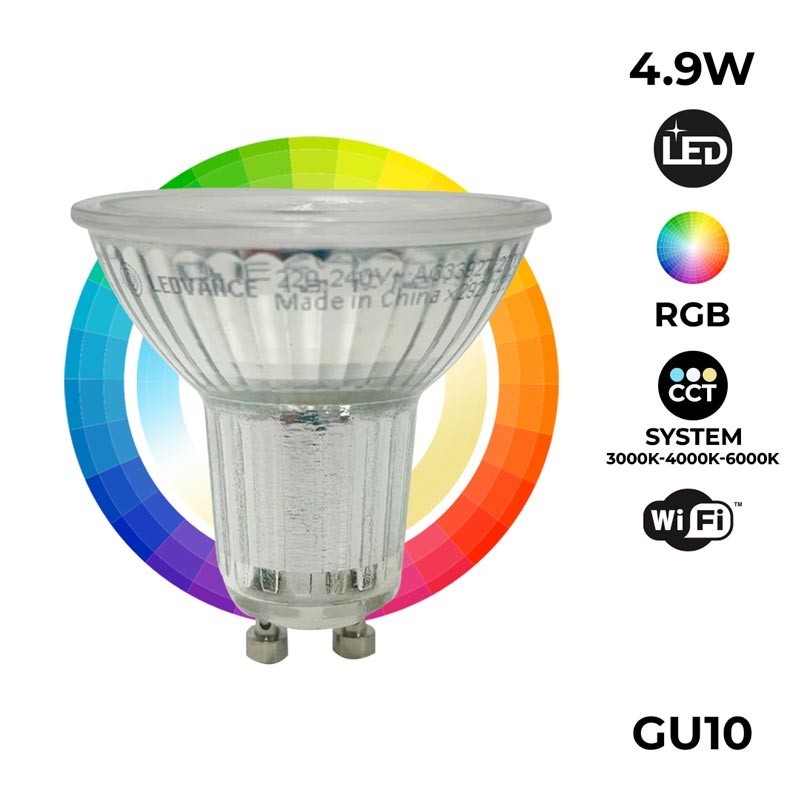 Ampoule LED PAR16 GU10 SMART + WiFi RGBW 5W LEDVANCE