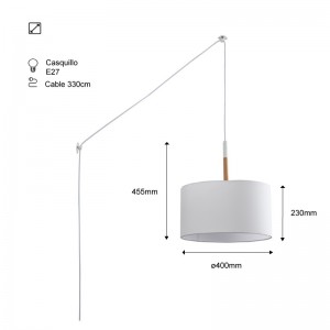 Suspension avec douille E27 "CLASS XL"