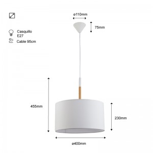 Plafonnier suspendu "Class XL".