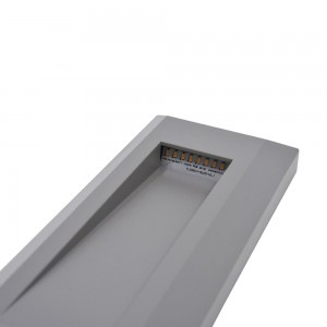 BALISE DE SURFACE RECTANGULAIRE 1W 230V-AC 120X80MM IP65  3000K GRISE (Lumière indirecte)