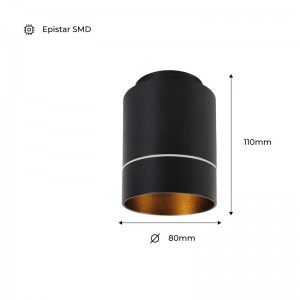 Spot LED contrôle DALI dimensions