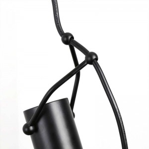 Lampe suspendue décorative avec poulie, interrupteur et prise "DOLL"