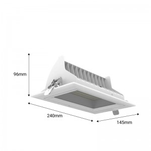 Projecteur LED orientable et encastrable 38W CCT 120° LIFUD Driver