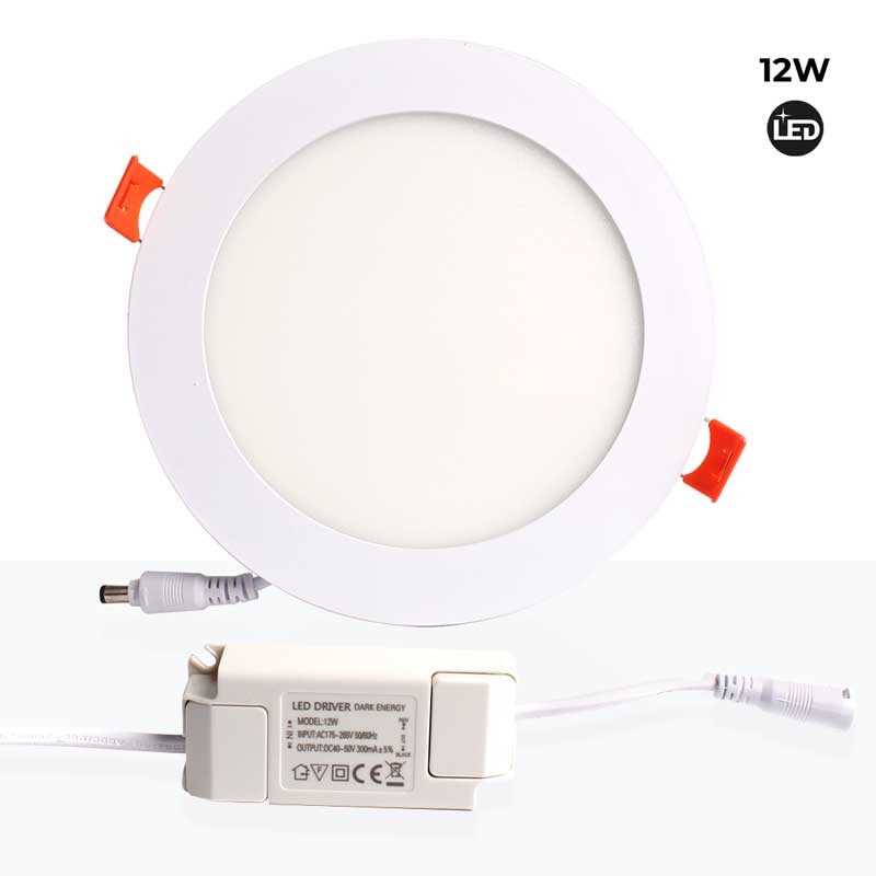 Spot LED 12W encastrable extra plat rond