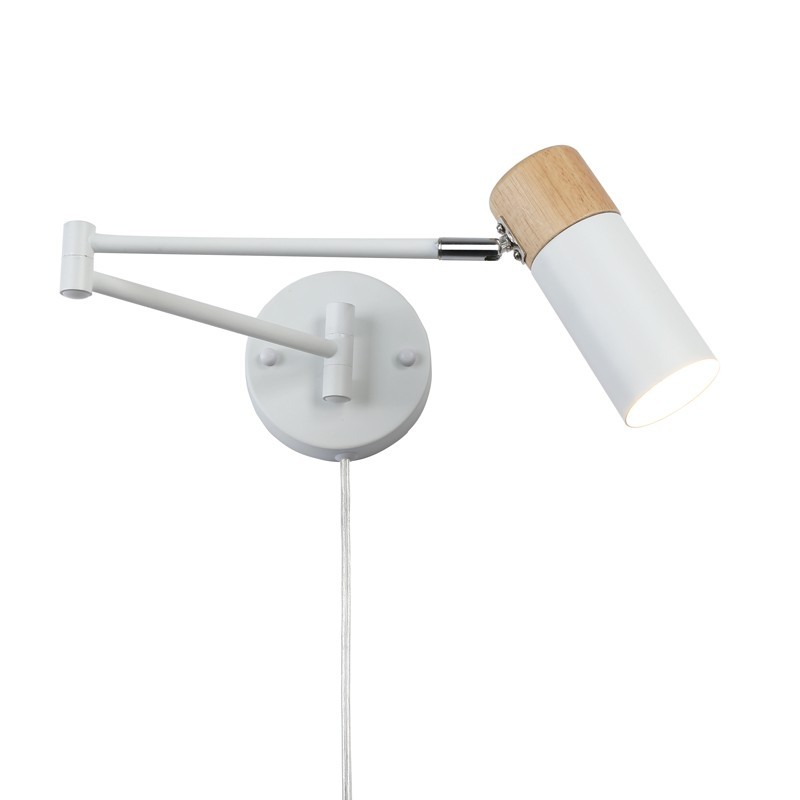 Applique extensible avec prise "Logan" E27 G45 Applique extensible avec prise "Logan" E27 G45