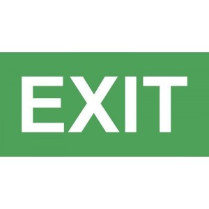 Pictogramme EXIT pour balise de secours