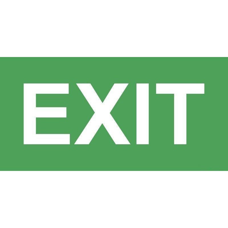 Pictogramme EXIT pour balise de secours