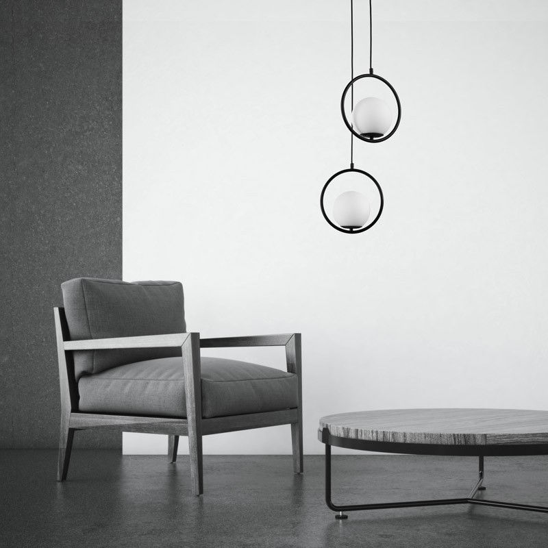 Suspension boule de cristal Suspension boule de cristal