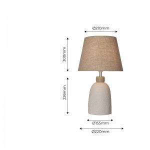 Lampe de table en céramique - E27