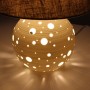 Lampe de table en porcelaine à double éclairage 2x25W E27