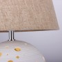 Lampe de table en porcelaine à double éclairage 2x25W E27