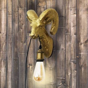 Lampe murale "Capris" Golden Muflon E27