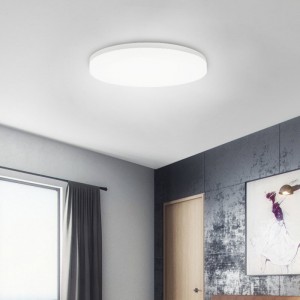 Plafonnier LED Extérieur Rond 24W Hublot Transparent IP65 Ø285 mm avec  Éclairage de Sécurité Non Permanent Blanc Froid 6500K