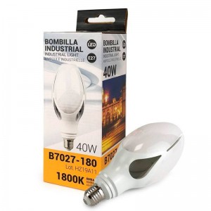 Ampoule industrielle LED E27 40W lampadaire