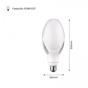 Ampoule industrielle ED90 LED E27 40W