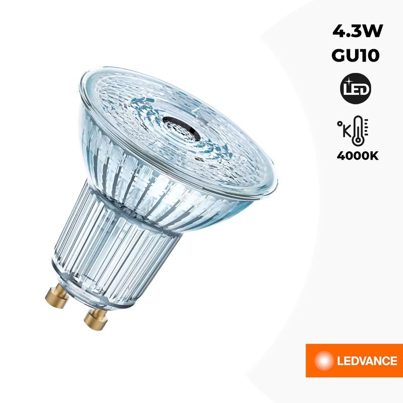 Ampoule LED VALUE PAR16 50 GU10 36º 4,3W 4000K