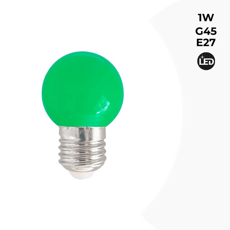 Ampoule à DEL colorée G45 E27 1W Ampoule à DEL colorée G45 E27 1W