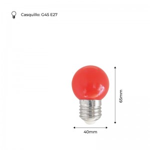 Ampoule LED couleur E27 1W au meilleur prix