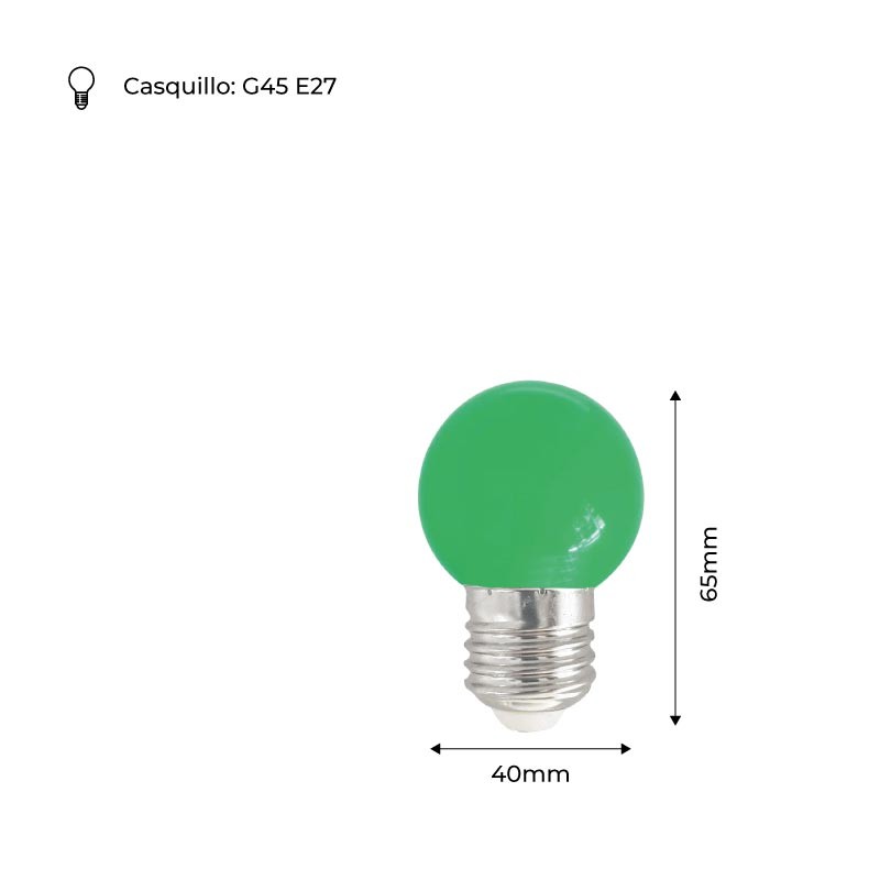 Ampoule LED couleur E27 1W au meilleur prix