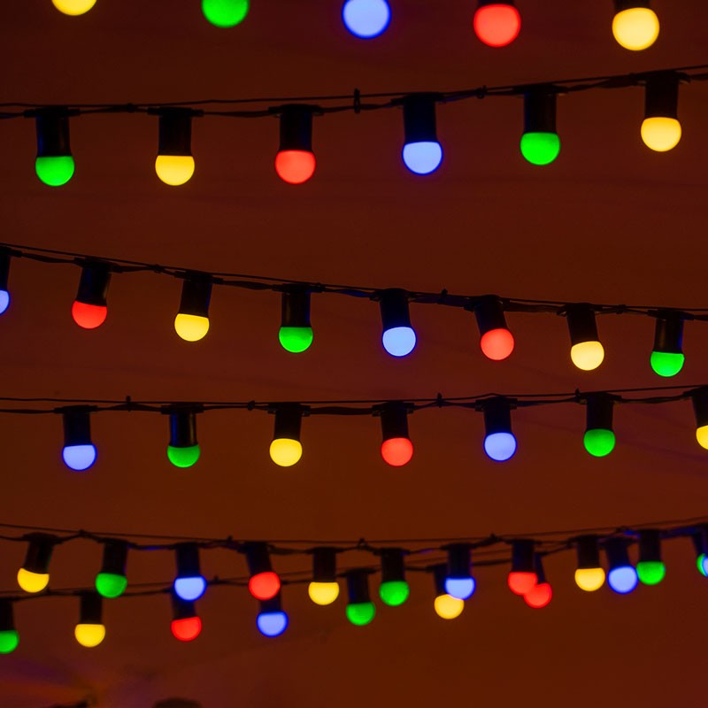 Ampoule à DEL colorée G45 E27 1W Ampoule à DEL colorée G45 E27 1W