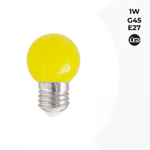 Ampoule à DEL colorée G45 E27 1W
