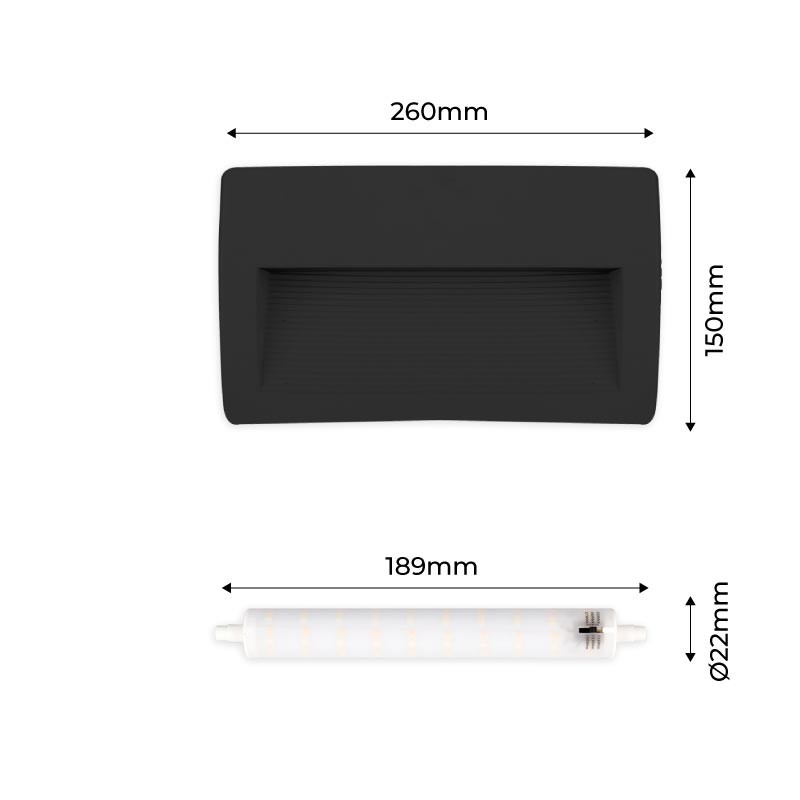 Balise "Lorenza 270" R7S 10.5W CCT IP55 Balise "Lorenza 270" R7S 10.5W CCT IP55